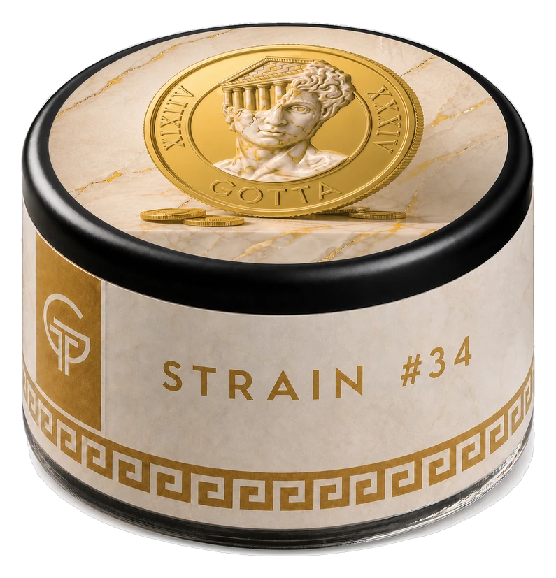 Strain #34 live craft concentrate jar